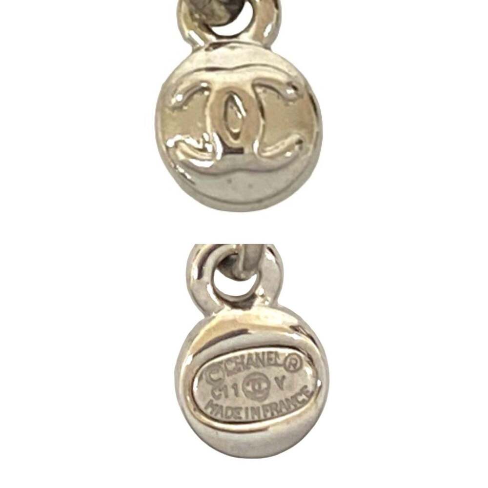 CHANEL Silver Logo Necklace - Picture 3 of 5
